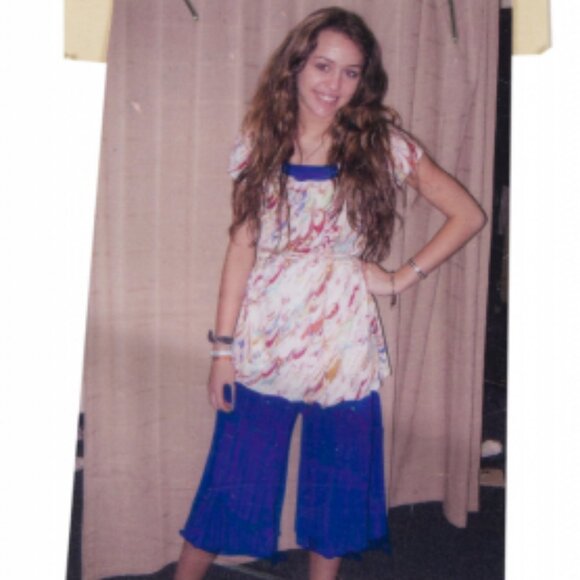 RARE Multicolor Marble Print Top ASO Miley Stewart - Picture 3 of 9